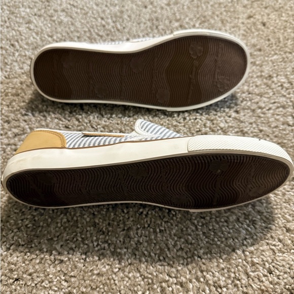 Tommy Bahama Blue and White Striped Casual Slip-Ons - Picture 4 of 5